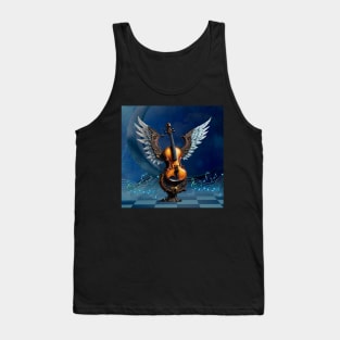 Wonderful elegant violin with wings. Tank Top